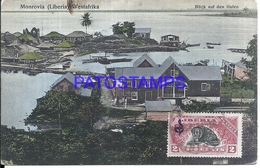 113405 AFRICA MONROVIA LIBERIA LOOK AT THE HARBOR POSTAL POSTCARD - Liberia