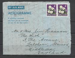 New Zealand, Aerogramme To "England",  1967. - Airmail