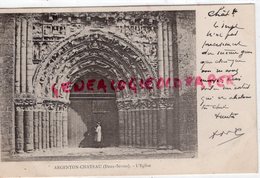 79- ARGENTON CHATEAU- L' EGLISE A C. QUERE REDACTEUR COURRIER DU CENTRE LIMOGES 1907 - Argenton Chateau