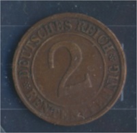 Deutsches Reich Jägernr: 307 1923 J Sehr Schön Bronze 1923 2 Rentenpfennig Ährengarbe (7862410 - 2 Rentenpfennig & 2 Reichspfennig