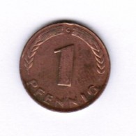 GERMANY  1 PFENNIG 1948 "G" (KM # A101) #5275 - 1 Pfennig