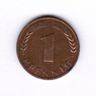 GERMANY  1 PFENNIG 1950 "F" (KM # 105) #5280 - 1 Pfennig