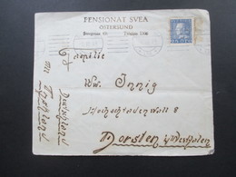 Schweden 1934 Beleg Pensionat Svea Östersund Nach Dorsten! Östersund Poste - Restante Sverige - Storia Postale