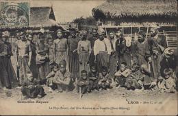 CPA Laos Série C N°22 Collection Raquez Le Phya Patavi Chef Kha Kouène Et Sa Famille Haut Mékong YT 44 Annamite - Laos