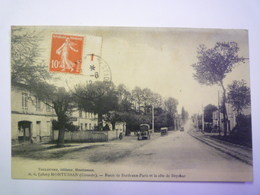 GP 2019 - 1411  MONTUSSAN  (Gironde)  :  Route De Bordeaux-Paris Et La Côte De Beychac  1912   XXX - Other & Unclassified