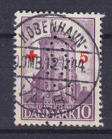 Denmark Perfin Perforé Lochung 'WW' (Fig04a) Københavns Kommune 1944 KØBENHAVN-VALBY Red Cross Rotes Kreuz Croix Rouge - Variedades Y Curiosidades