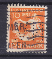 Denmark Perfin Perforé Lochung 'N.V.' (N52) Nationalbankens Valutakontor, København Mermaid Meeresfrau H. C. Andersen - Variedades Y Curiosidades