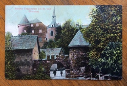 SCHLOSS FRAUENSTEIN BEI ST.VEIT KÄRNTEN Cartolina Con Annullo AMBULANTE TRIEST - ....GLAN 17/9/10 - Trento