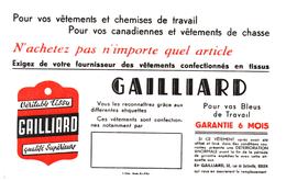 V G/Buvard Vétements Gaillard  (Format 21 X 13.5) (N= 1) - Textilos & Vestidos