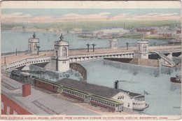 POSTCARD UNITED STATES - NEW FAIRFIELD AVENUE BRIDGE, BRIDGEPORT   , CONN. - Bridgeport