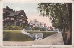 POSTCARD UNITED STATES - PARK AVENUE, AT PARK PLACE , BRIDGEPORT   , CONN. - Bridgeport