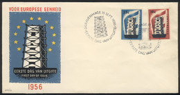 TOPIC EUROPA: NETHERLANDS: 1956 Issue On A FDC Cover, Very Fine Quality! - Altri & Non Classificati