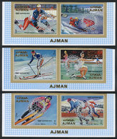 AJMAN: Set Issued In 1970 Commemorating Rotary International, IMPERFORATE Variety, Excellent Quality! - Ajman