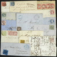 POSTAL HISTORY: GERMAN STATES: 13 Very Old Covers Or Folded Covers, There Are Very Interesting Postages And Cancels, Hig - Sonstige & Ohne Zuordnung