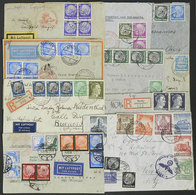 GERMANY: 10 Covers Sent Between 1933 And 1941 To Argentina (8), USA And Brazil, Many With Interesting Censor Mark - Otros & Sin Clasificación