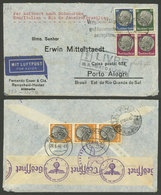GERMANY: 29/JUN/1940 Remscheid - Brazil, Airmail Cover By LATI, With Nazi And Brazilian (Porto Alegre) Censor Mar - Autres & Non Classés