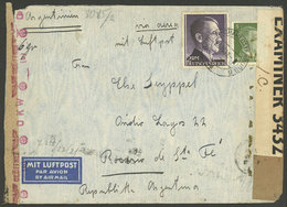 GERMANY: 26/OC/1942 Berlin - Rosario (Argentina), Airmail Cover Franked With 2.05Mk., Double Censorship: Nazi (OK - Other & Unclassified