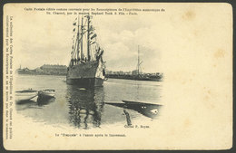 ANTARCTICA: Ship "Le Francais" Anchored After Its Launching, Ed. Raphael Tuck & Fils, Circa 1903, Minor Faults, Fine App - TAAF : Territorios Australes Franceses