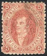 ARGENTINA: GJ.19, 1st Printing, With VARIETY: Spot On The Temple, VF! - Other & Unclassified