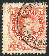 ARGENTINA: GJ.38, With Circular Cancel Of ESTAFETA DE PILCIAO (Catamarca), VF And Rare! - Sonstige & Ohne Zuordnung