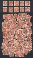 ARGENTINA: GJ.54 + 54A + 54B X 100 Used Stamps, Package Made By A Collector In 1920 Approx., A Careful Revision Wil - Other & Unclassified