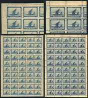 ARGENTINA: GJ.135/6, 1892 Discovery Of America 400 Years, Cmpl. Set Of 2 Values In SHEETS OF 50 EXAMPLES, MNH, Very - Sonstige & Ohne Zuordnung