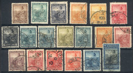 ARGENTINA: GJ.239/57, Seated Liberty, PERFORATION 12, COMPLETE SET Of 19 Values, Excellent Quality! All The Stamps - Other & Unclassified