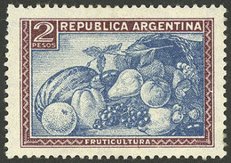 ARGENTINA: GJ.771, 2P. Fruit, Printed On Chalky Paper, With Minor Defects But Of Very Fine Appearance, With Alberto - Other & Unclassified
