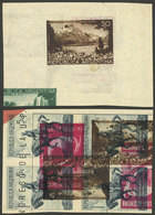 ARGENTINA: GJ.827, 1939 50c. Nahuel Huapí Lake And Bonete Mount, PROOF In The Issued Color Printed On Paper With Se - Autres & Non Classés