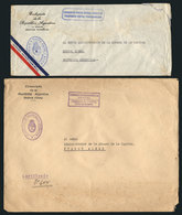 ARGENTINA: Circa 1950, 2 Covers Sent To Buenos Aires (from The Embassy In Cuba And The Consulate In Valdivia), Sta - Blocks & Sheetlets