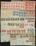 ARGENTINA: 11 Covers With Spectacular Postages, Some May Bear The LARGEST AMOUNT Of A Stamp On Cover, Excellent Quali - Service