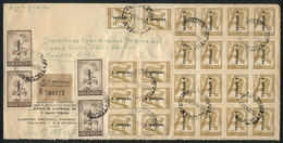 ARGENTINA: Registered Cover Used On 29/JUN/1963 With Fantastic Postage Of $16 That Includes GJ.72 X24, One Of The La - Dienstzegels