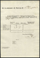 ARGENTINA: Guia De Correo Sent From Santa Fe To Córdoba On 4/MAY/1833, VF Quality! - Sonstige & Ohne Zuordnung