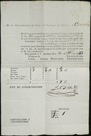 ARGENTINA: Mail Guide (Guía De Correspondencia) Sent From SANTIAGO DEL ESTERO To Córdoba On 2/MAR/1836, Excellent Q - Autres & Non Classés