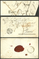 ARGENTINA: 2/OC/1852 Buenos Aires - Paris By BRITISH MAIL, Cover Carried By Steamers Prince (to Rio De Janeiro) And - Autres & Non Classés