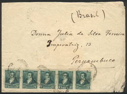 ARGENTINA: Cover Franked With 10c., Sent To PERNAMBUCO (Brazil) In DE/1896, In Spite Of Being A Neighboring Country - Altri & Non Classificati