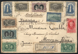 ARGENTINA: Registered Cover Sent From SUCURSAL PUERTO In Santa Fe To France On 7/JUL/1910, With Nice Multicolor Pos - Andere & Zonder Classificatie