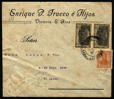 ARGENTINA: Cover With Corner Card And On Back Advertising For Yerba Mate, Sent From "VICTORIA" (Entre Rios) To Buen - Other & Unclassified