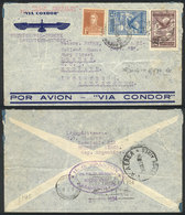 ARGENTINA: 29/JUN/1934 Buenos Aires - England By ZEPPELIN: Cover With Interesting Postage Of 79c., And Transit Back - Autres & Non Classés