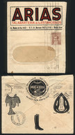 ARGENTINA: Cover With Nice Printed Advertisement On Front And Back: Arias, Talabartería De Los Estancieros", Used O - Other & Unclassified