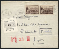ARGENTINA: Cover Sent To Japan On 7/SE/1959 Franked With 2P., With Interesting POSTAGE DUE MARKS Applied On Arrival - Autres & Non Classés