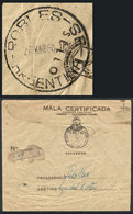 ARGENTINA: "Mala Certificada" Sent To Santiago Del Estero On 21/MAR/1960, With Datestamp Of ROBLES (S.E.), VF And R - Autres & Non Classés