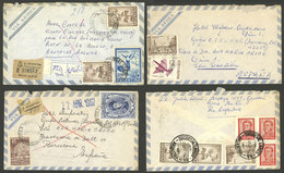 ARGENTINA: 4 Airmail Covers Sent To Europe In March And April 1967 With Nice Postages! - Sonstige & Ohne Zuordnung