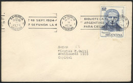 ARGENTINA: Used Cover Franked With Commemorative Stamp Of LOUIS BRAILLE And Machine Slogan Cancel: BIBLIOTECA ARGEN - Altri & Non Classificati