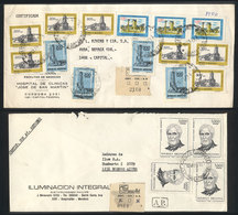 ARGENTINA: 2 Covers Used In 1981/2 With Attractive LARGE Inflation Postages: 8,900 And 20,000P., VF Quality! - Autres & Non Classés