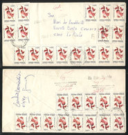 ARGENTINA: NOTABLE POSTAGE: Cover Sent From Salta To La Rioja Franked With Sa3 (30 Examples Of GJ.2100), VF And Fan - Altri & Non Classificati