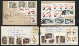 ARGENTINA: 2 Covers Used In 1988/9 With Fantastic INFLA Postages In Australes, VF Quality! - Sonstige & Ohne Zuordnung