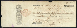 ARGENTINA: Promissory Note Of The Year 1849, With Embossed Marks "6 Pesos", "Confederación Argentina", And Red "184 - Altri & Non Classificati