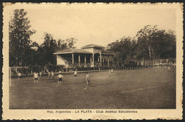 ARGENTINA: Old PC (circa 1920) With View Of A FOOTBALL MATCH Of Estudiantes De La Plata, VF Quality, Rare! - Argentine