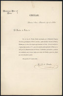 ARGENTINA: Year 1862, Document Of The Post About The Abolition Of A Fee Charged To Those Traveling Through The Relay N - Unclassified